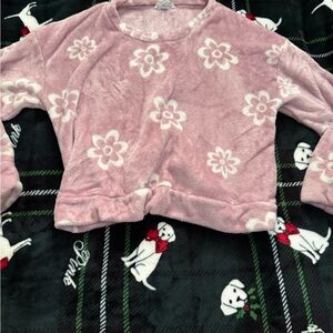 Hippie Rose Blush Fleece Top